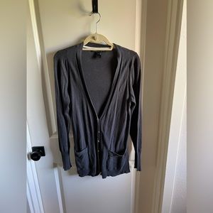 Marc Jacobs grey cardigan with gold buttons